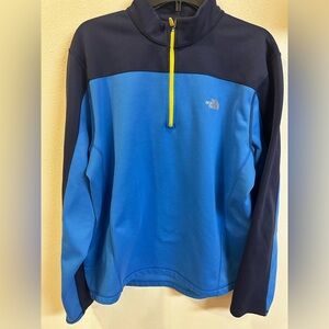The North Face Blue and Black Quarter-Zip